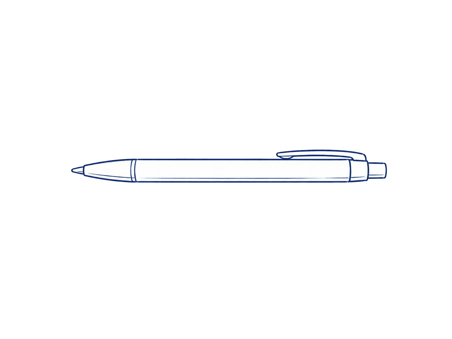 Blue ballpoint pen