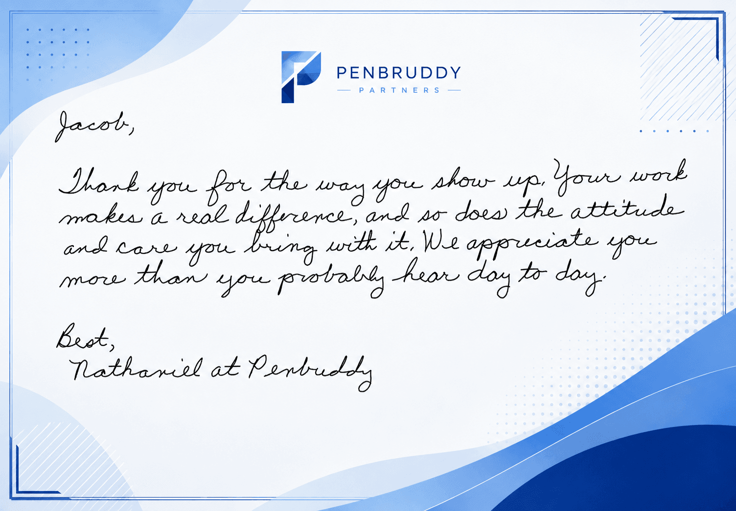 PenBuddy handwritten recognition card
