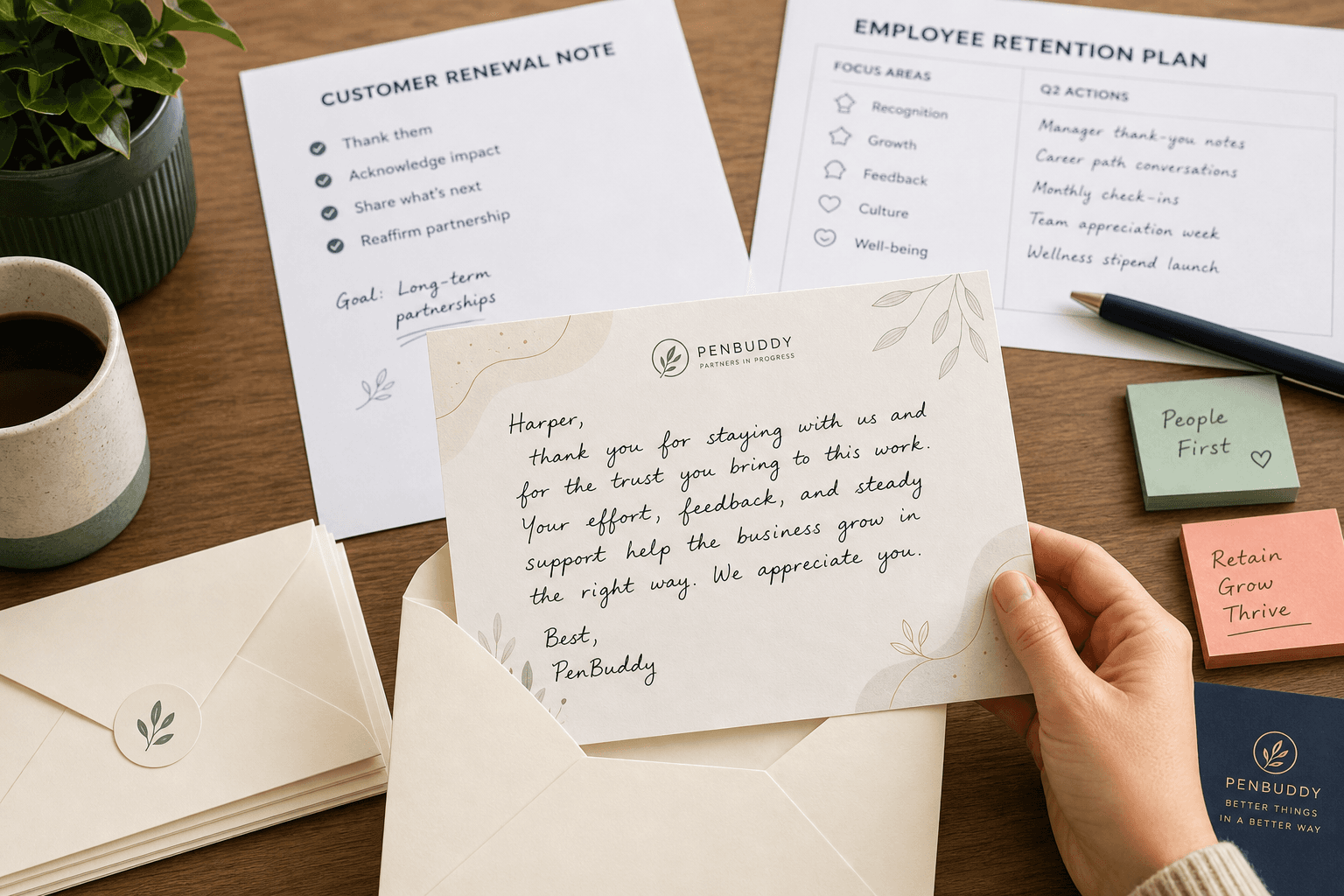 Handwritten mail compared with digital business messages